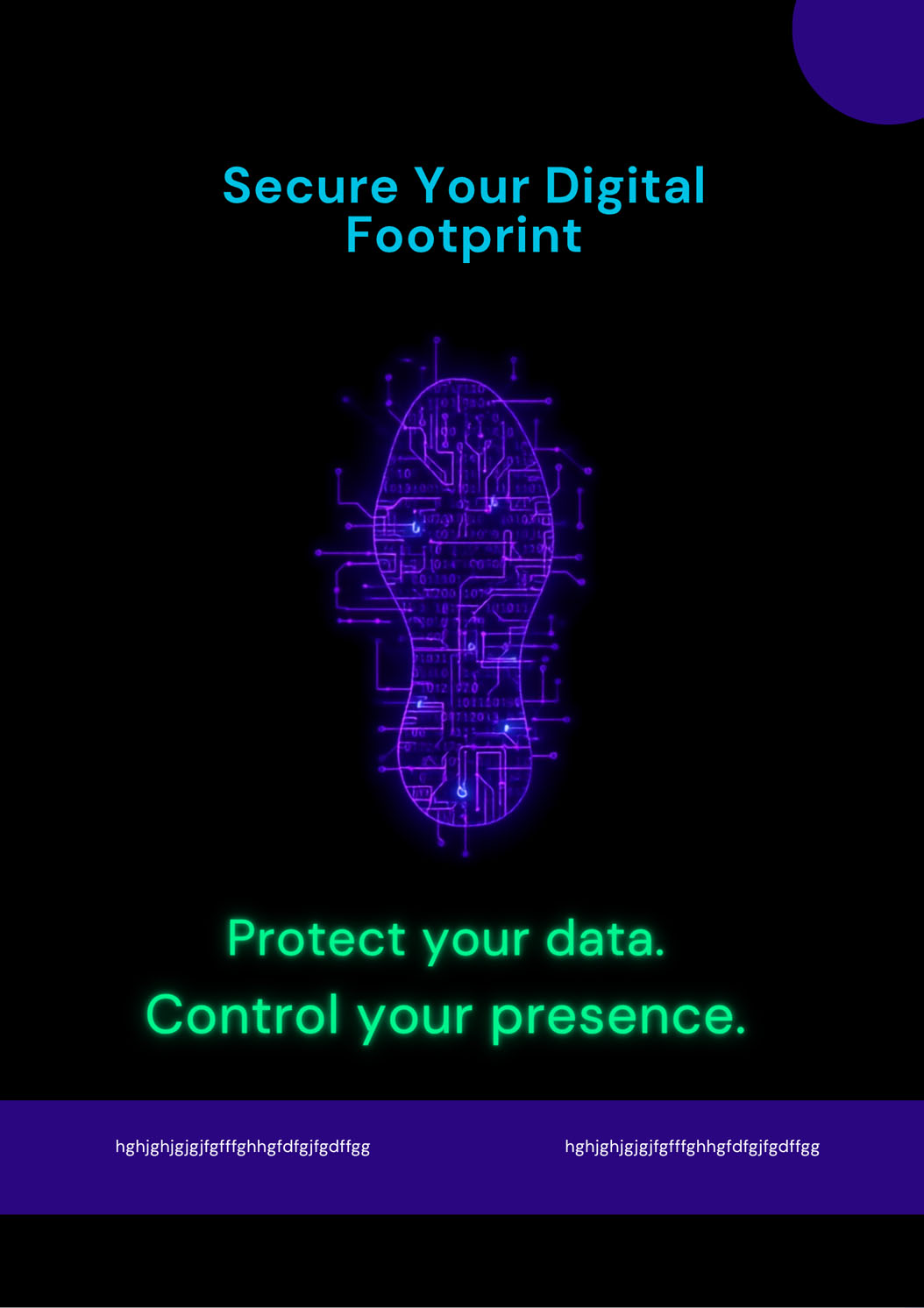 minimalist digital security campaign created by chat gpt