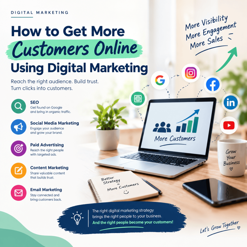 How to Get More Customers Online Using Digital Marketing